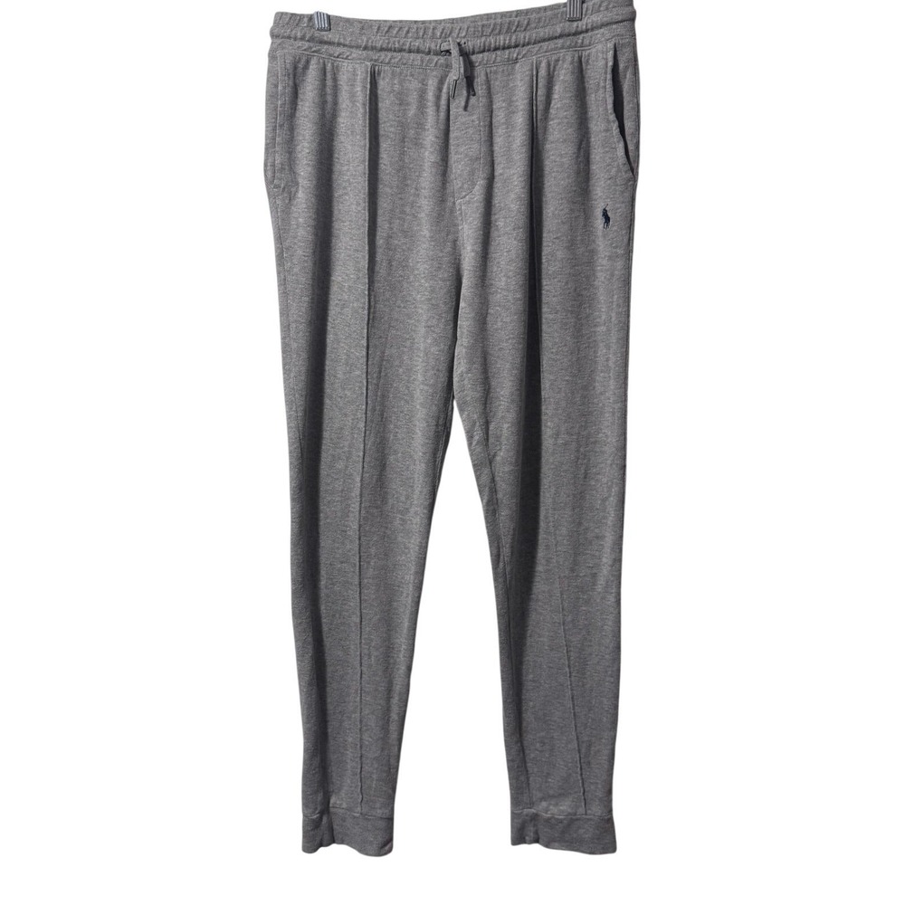 Polo Ralph Lauren Mens Estate Rib Joggers Gray Cotton Sweatpants Large L